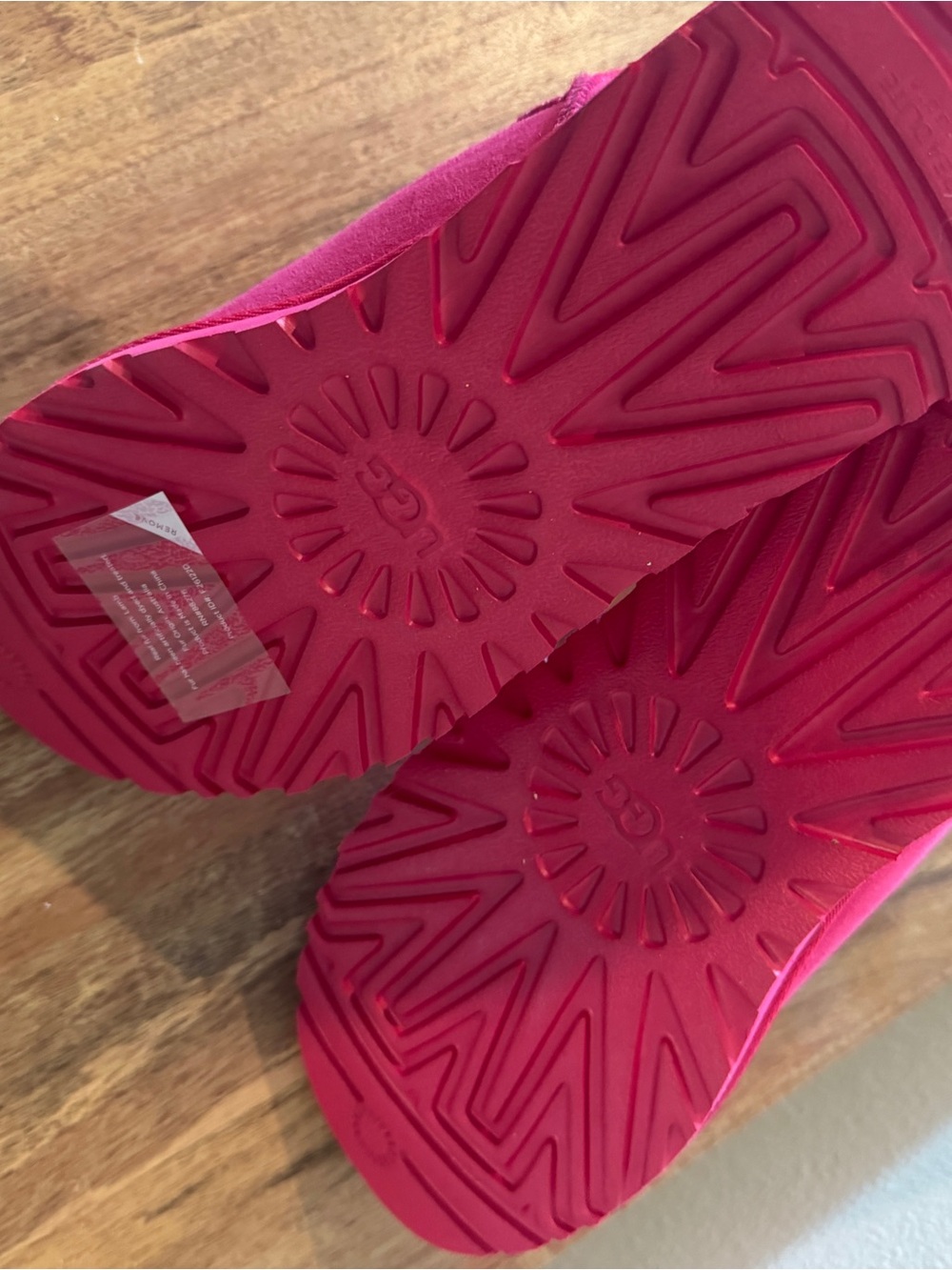 UGG Vibrant Pink Suede Short Ankle Booties - Picture 3 of 3
